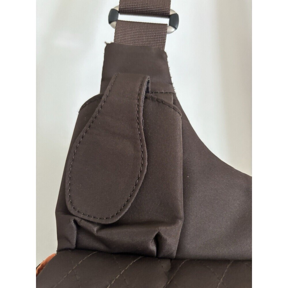 Brown Anti-Theft Travelon Crossbody Bag Purse Handbag Travel Bag 2 Piece - Picture 5 of 15